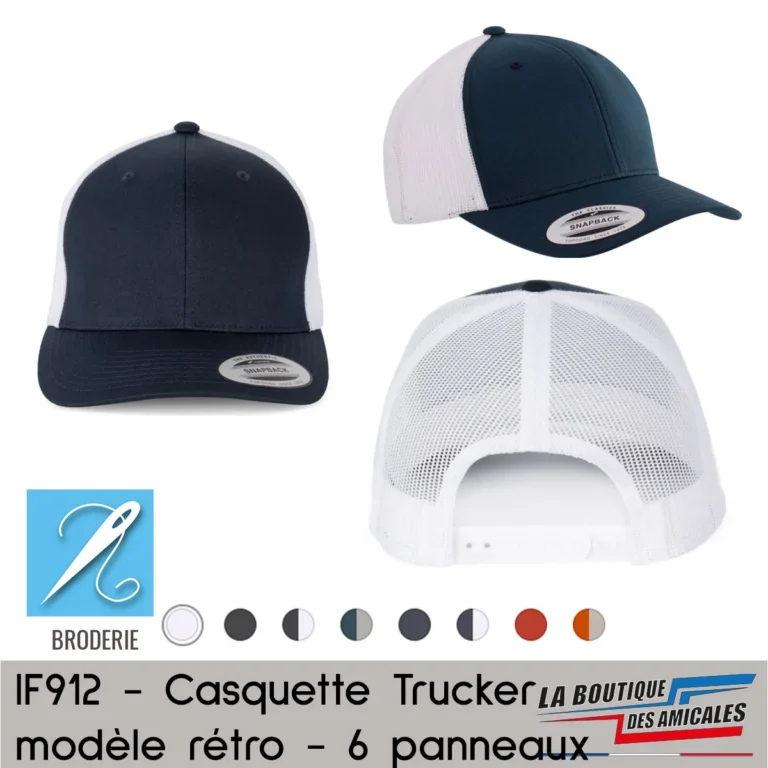 Casquette Trucker Modèle Rétro – Le Style Authentique de votre Amicale