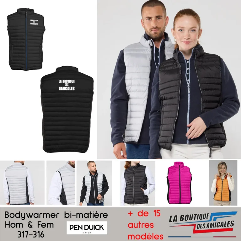 Bodywarmer Bi-matière Homme & Femme Pen Duick – Confort et Style