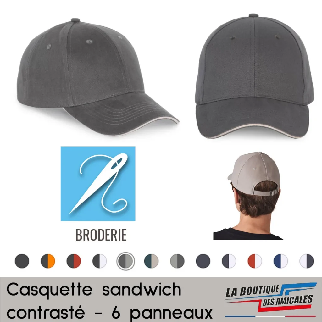 Casquette Baseball "Sandwich" – L'Élégance Classique de votre Amicale