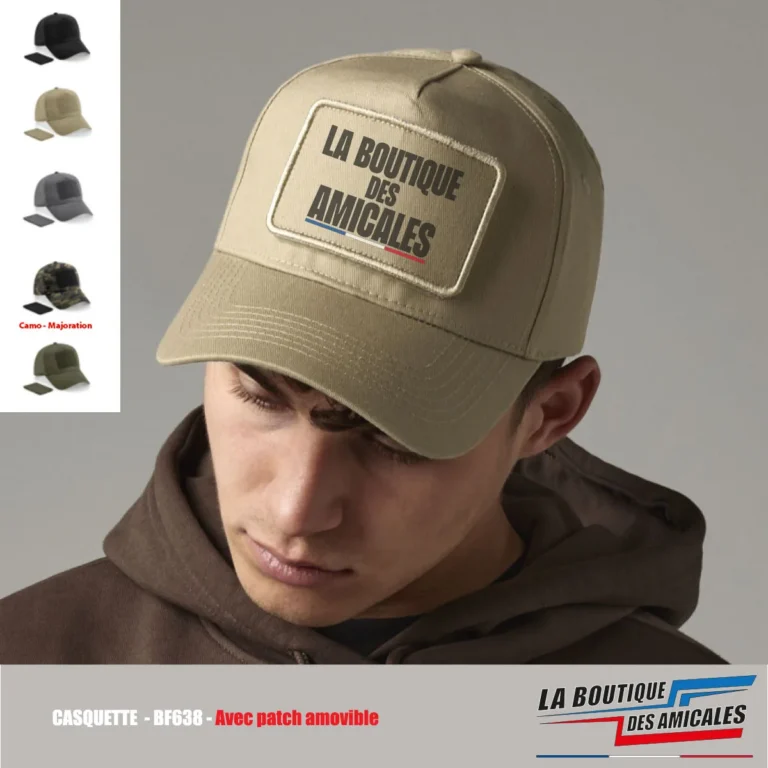Casquette 5 Panneaux avec Patch Amovible – L'Équipement Tactique Modulable