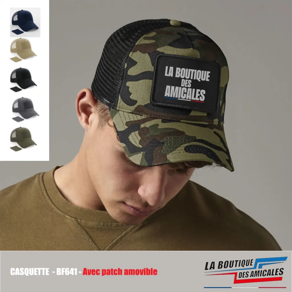 Casquette Filet Trucker avec Patch Amovible – Ultra-Respirante et Personnalisable