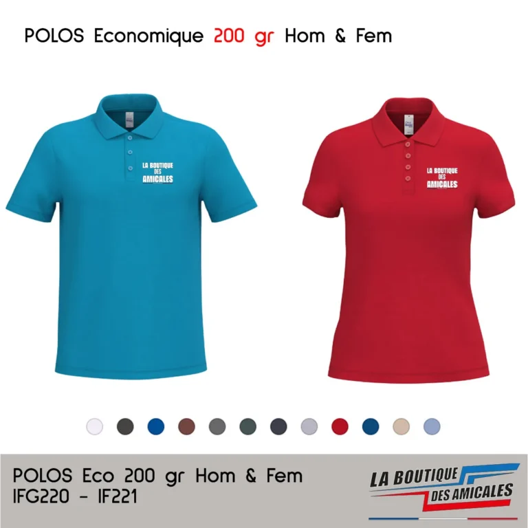 Polo Piqué Gamme ECO "Heavy" 200g – La Qualité au Meilleur Prix