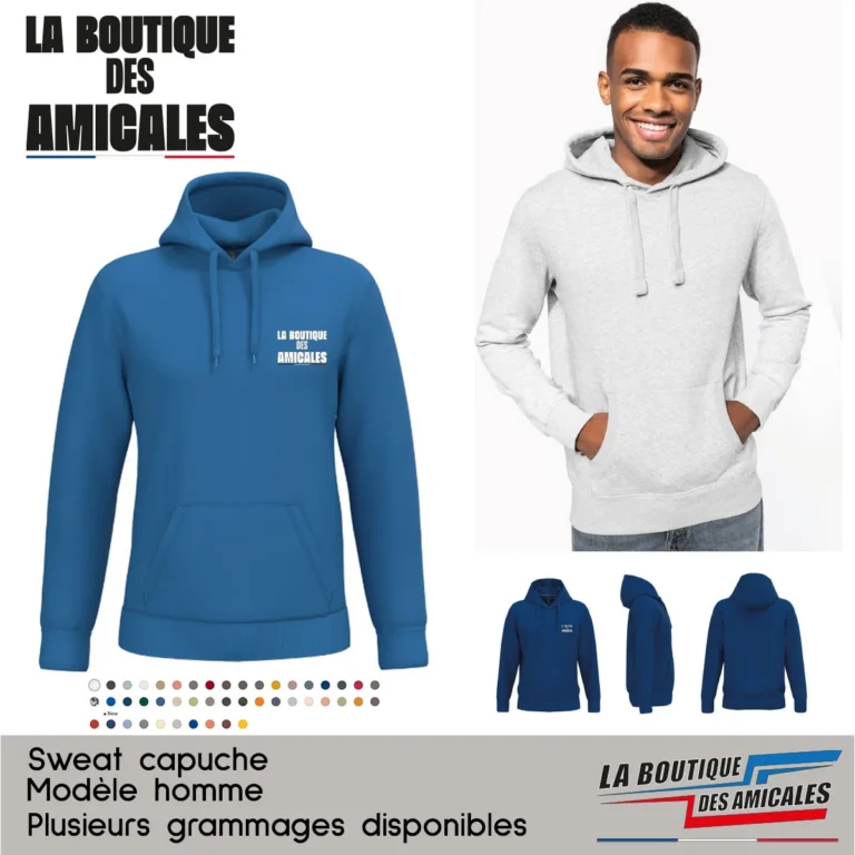 Sweat-shirt à Capuche Homme – Résistance et Esprit d'Unité