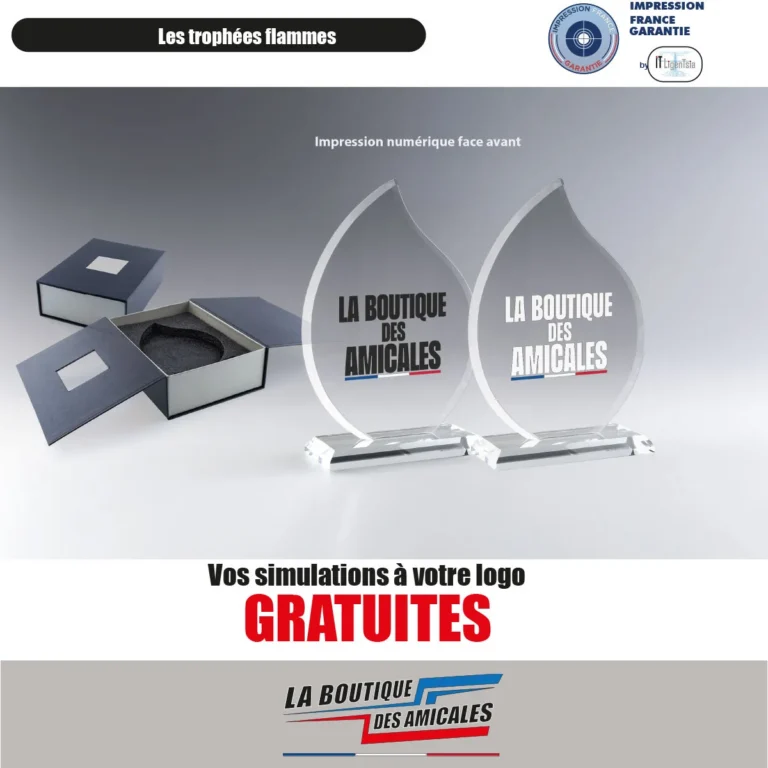 Trophée Flamme sur Socle – Ravivez l'Esprit d'Équipe