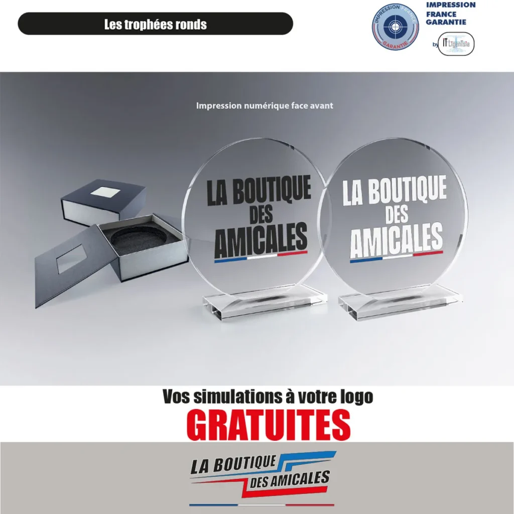 Trophée Rond sur Socle – Le Symbole de l'Accomplissement