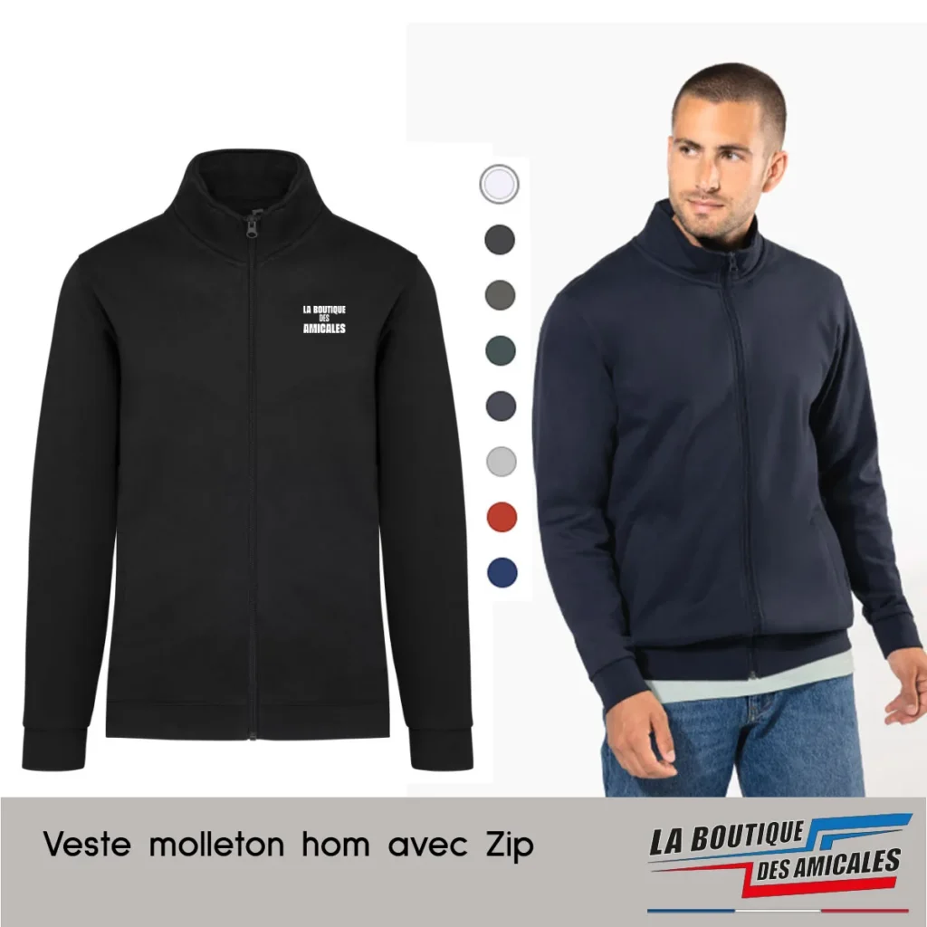 Veste Molleton Zippée Homme & Femme – Le Confort Lifestyle par Excellence